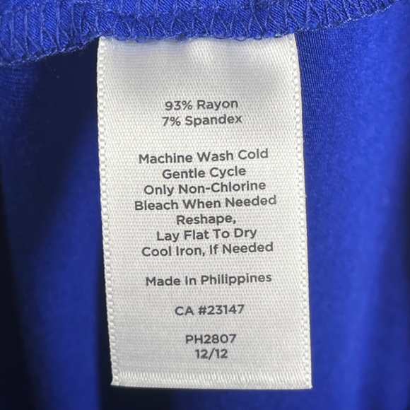 NEW Talbots Dress Womens Medium blue fit flare midi classic colorful - Picture 6 of 9